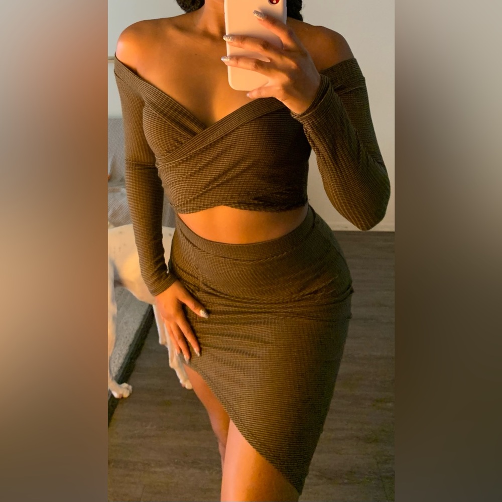 Asymmetrical Skirt 2-piece set